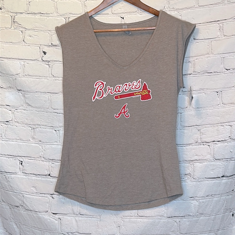 Next Level Sleeveless Braves T-Shirt Brand New W/Tags Size Large
